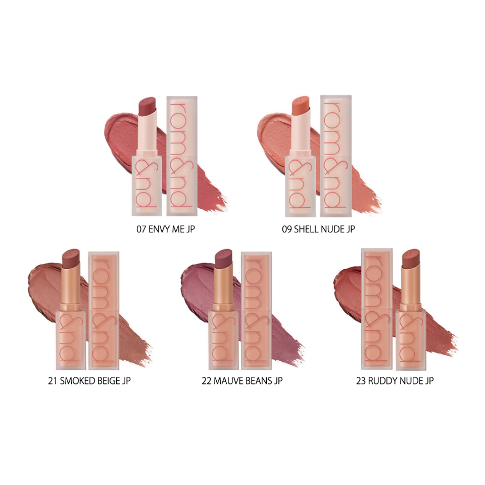 rom&nd ゼロマットリップスティック 5種アソート～GiGOグループのお店限定～の画像1