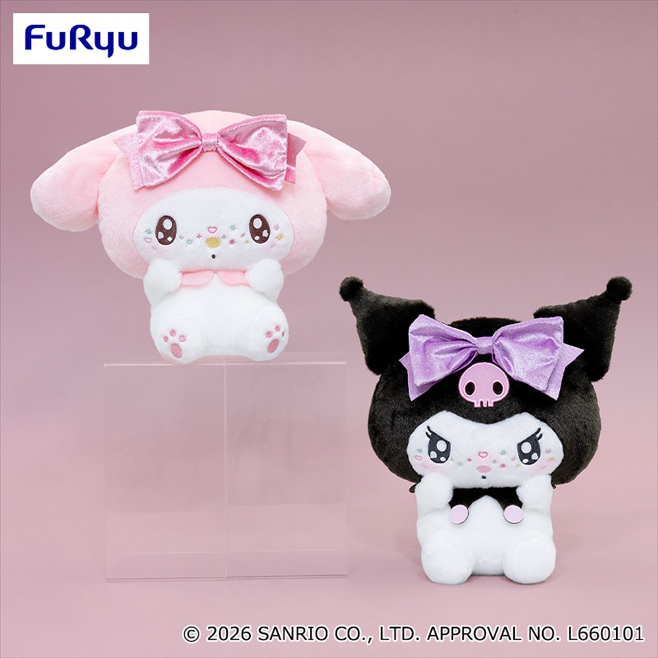 マイメロディ・クロミ きゅるるんそばかすBIGぬいぐるみの画像1