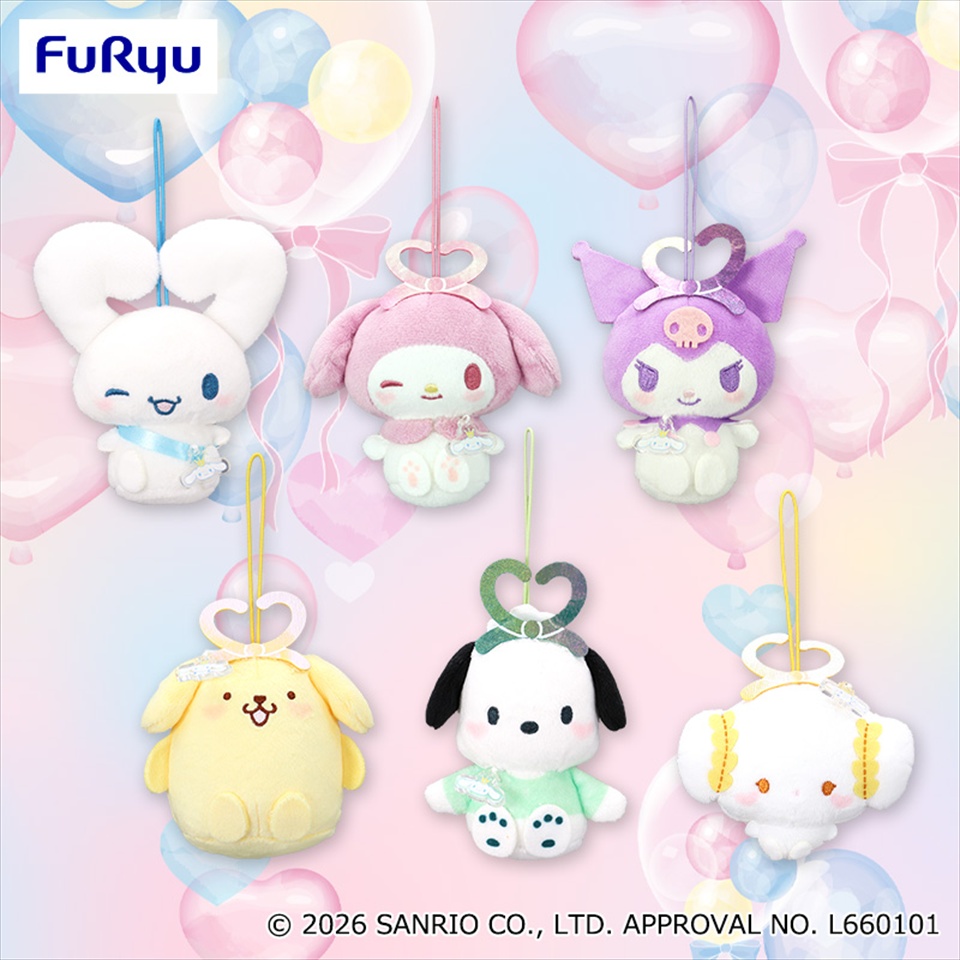 サンリオキャラクターズ ぷわぷわハートフルバルーンマスコットの画像1