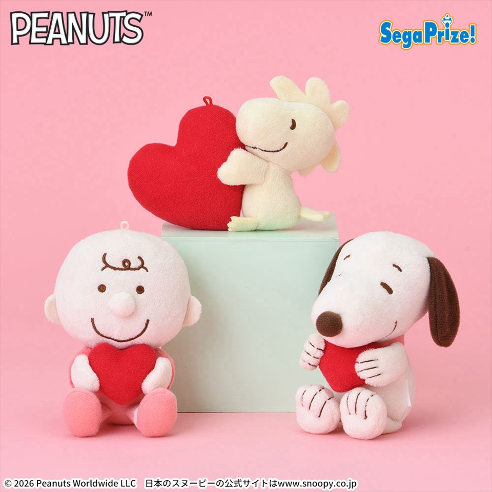 SNOOPY　マスコット　ピンク×ハートの画像1