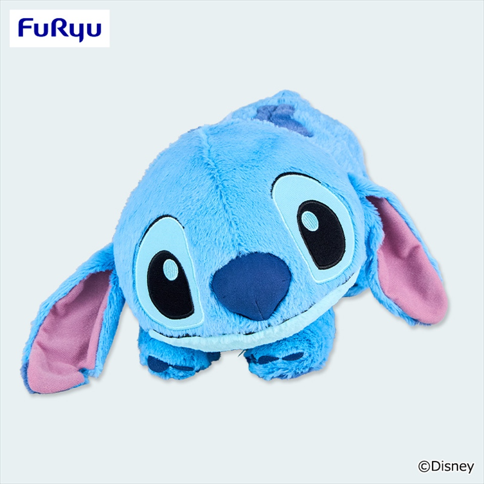 ディズニー　スティッチ 寝そべり なでなでしてね 超BIGぬいぐるみの画像1