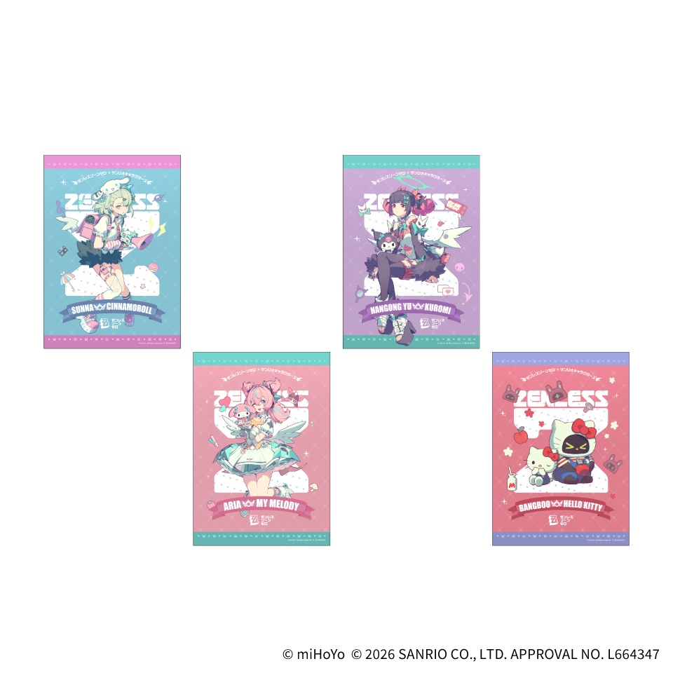 ゼンレスゾーンゼロ×サンリオキャラクターズ メタルポスター～GiGO限定～