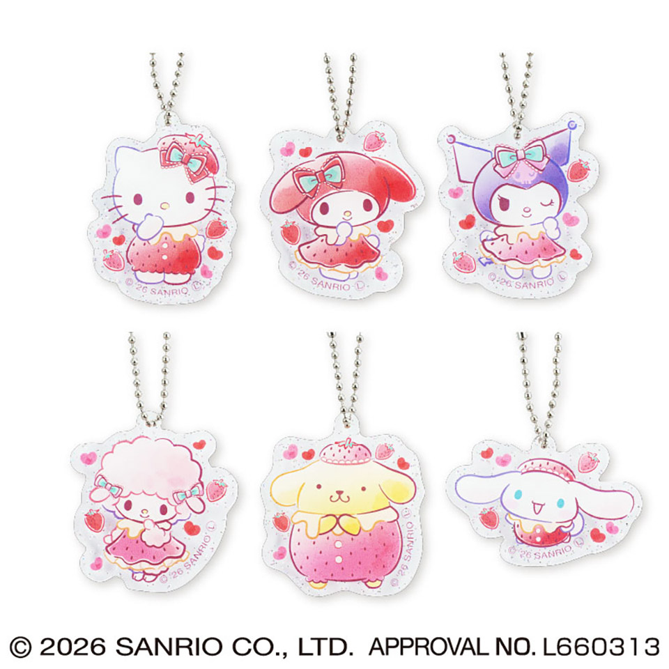 サンリオキャラクターズ いちごみるくメルトミニアクリルキーホルダーの画像1