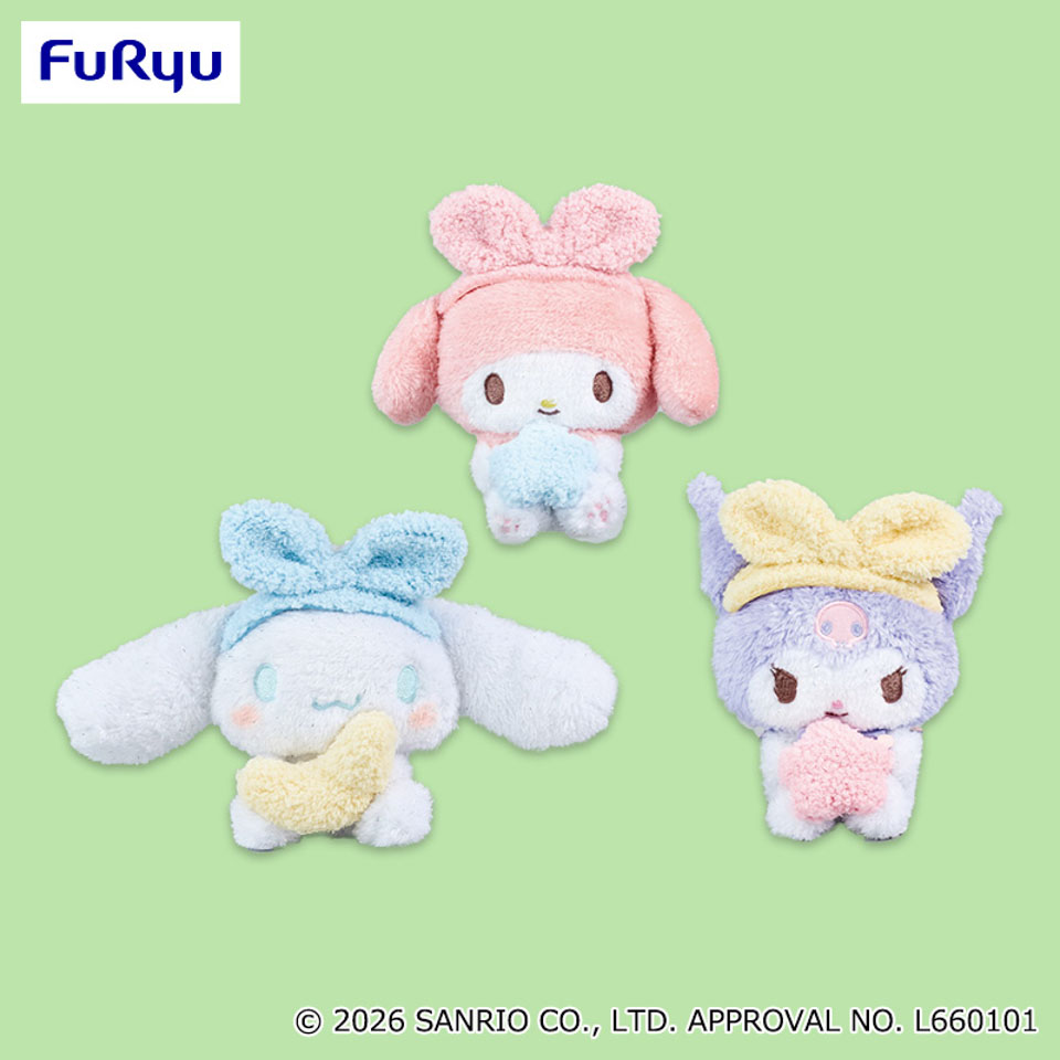 サンリオキャラクターズ おめかしキラキラぬいぐるみ～おやすみナイトウェア～の画像1