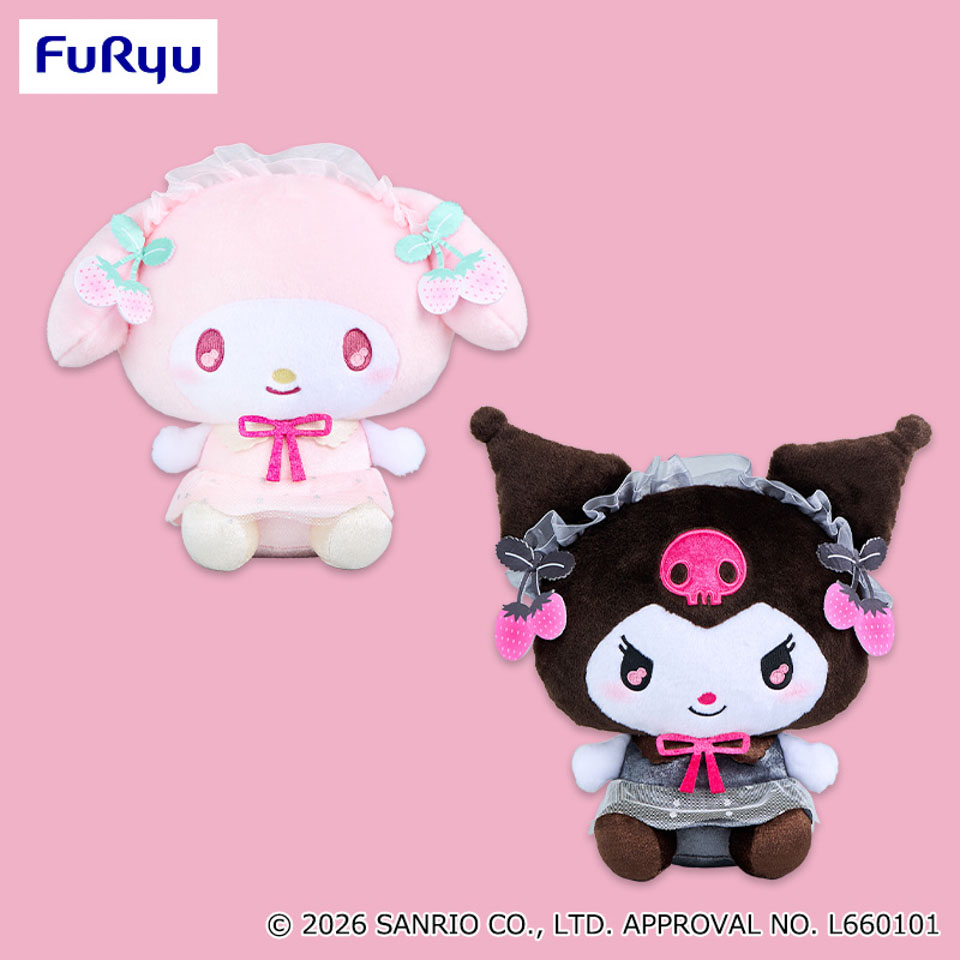 マイメロディ・クロミ しろいちごくろいちごBIGぬいぐるみ