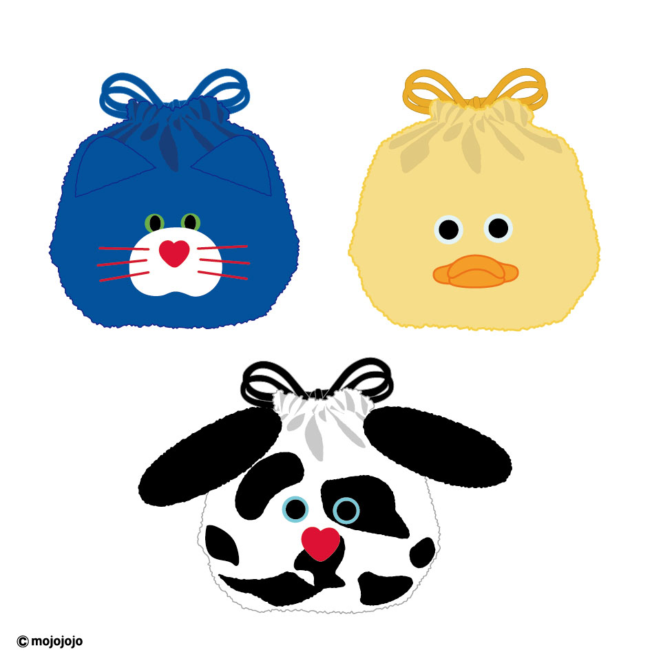 mojojojo フェイス巾着の画像1