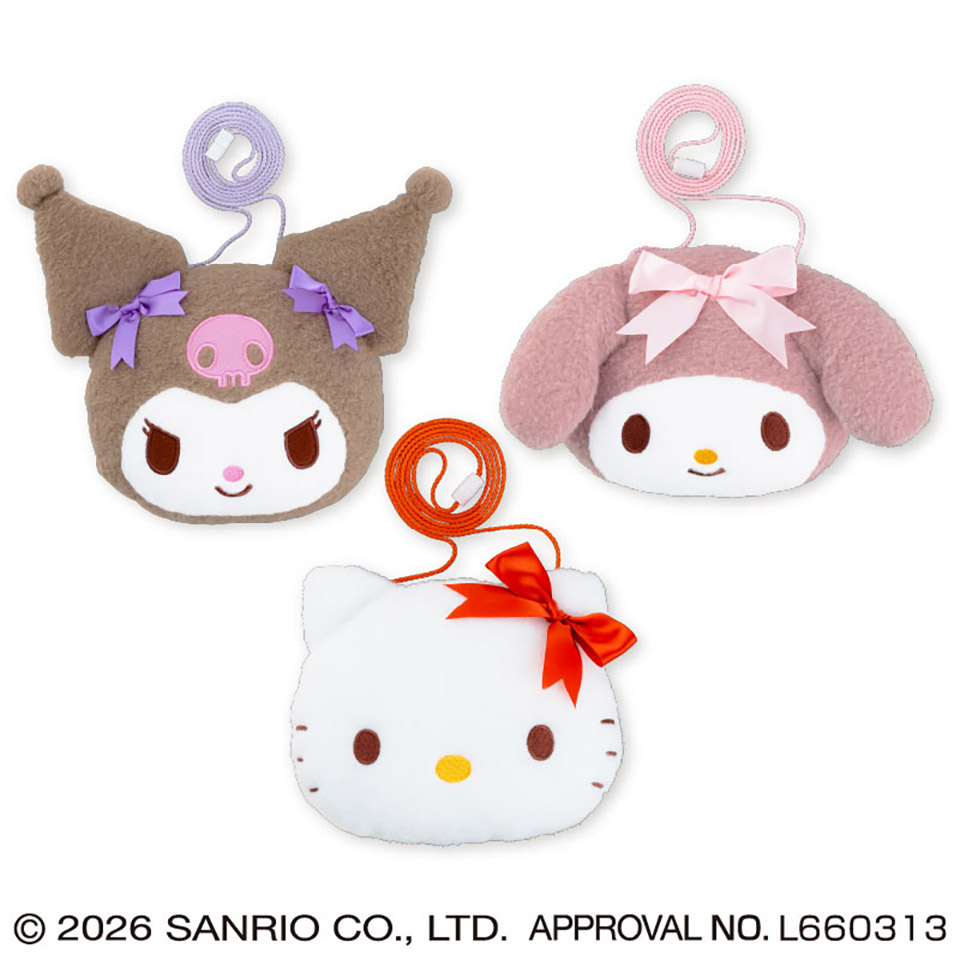 サンリオキャラクターズ ふわふわフェイスポシェットの画像1
