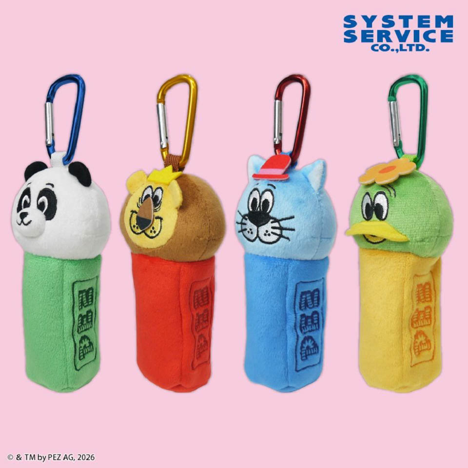 PEZ カラビナ付きぬいぐるみポーチの画像1