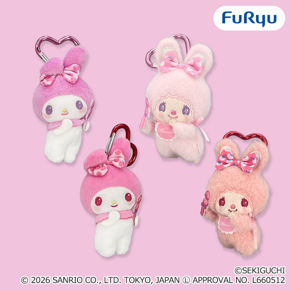 チムたん×マイメロディ おそろいいちごリボンマスコットの画像1