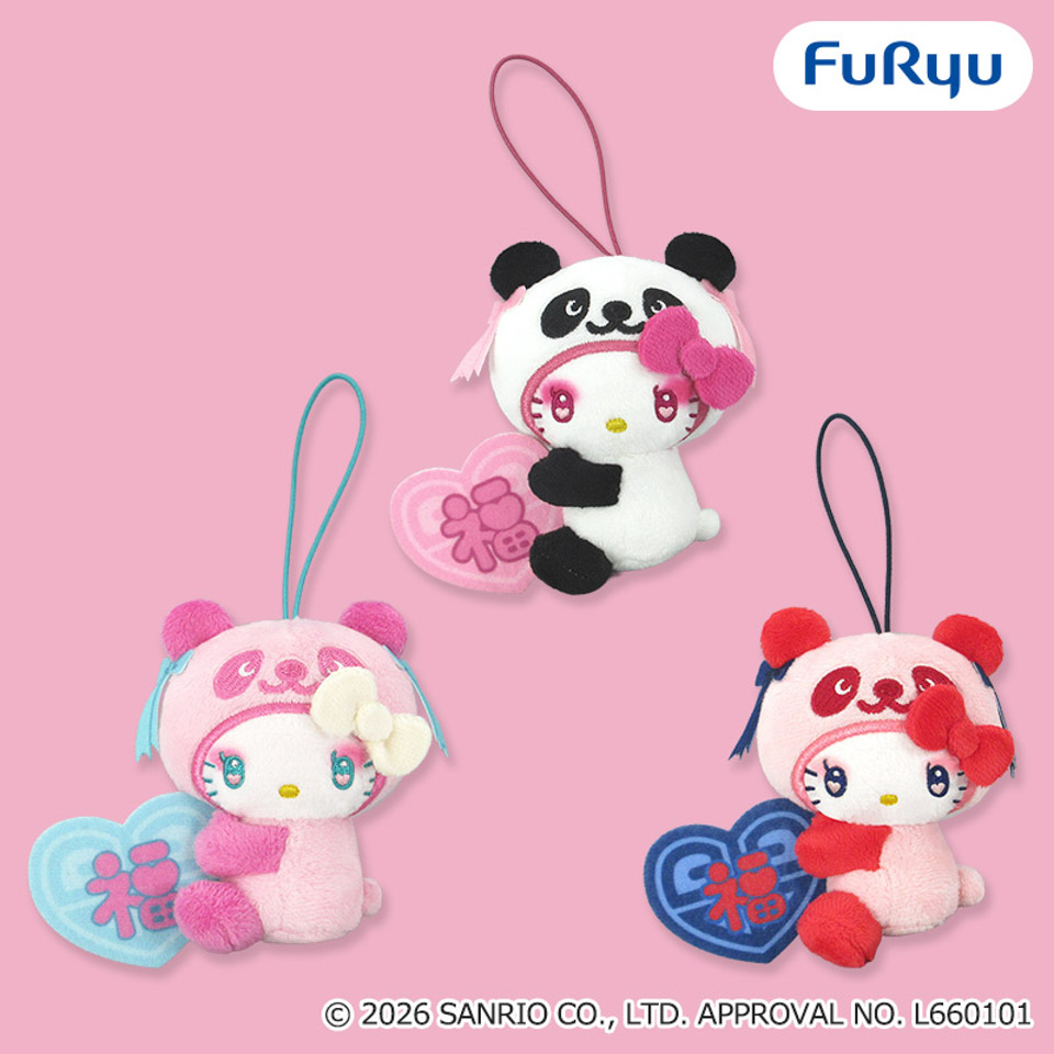 パンダ ハローキティ 中華ロリータマスコットの画像1