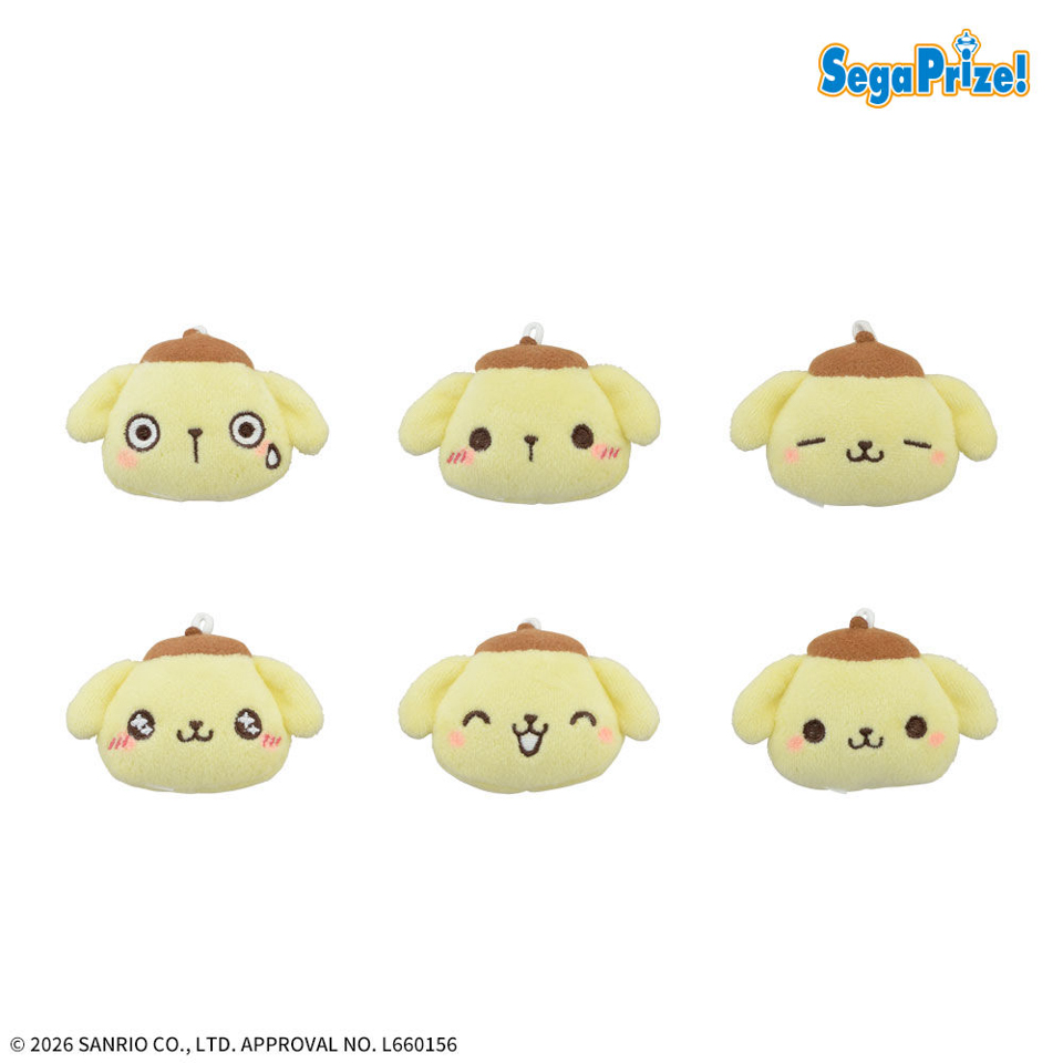 ゆるかわ　サンリオキャラクターズ　プチフェイスマスコットポムポムプリン　～祝３０周年～の画像1