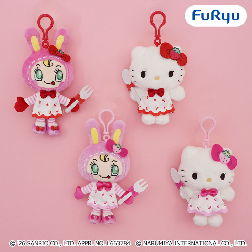 Mezzo Piano×Hello Kitty くりっぴぃ ぬいぐるみ～ストロベリーチェリー～の画像1
