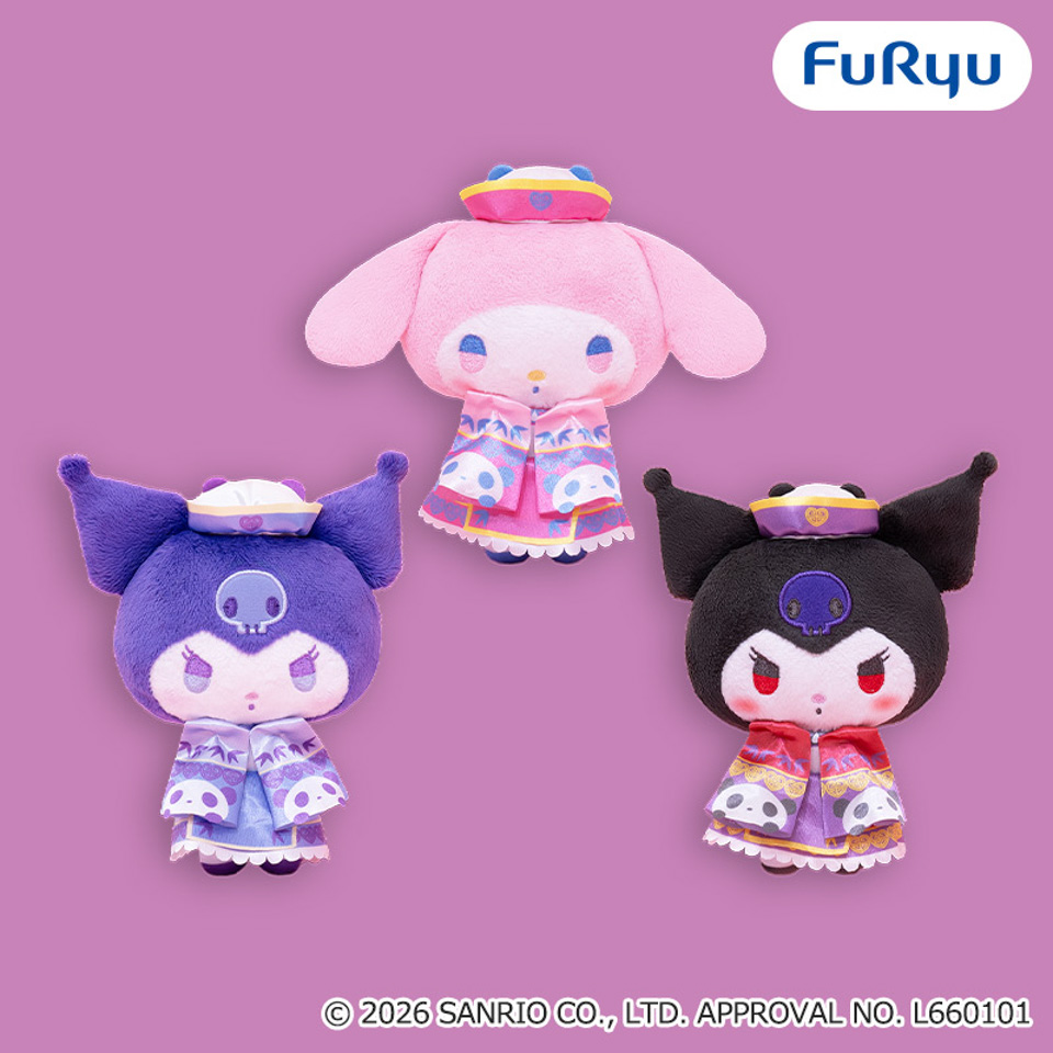 マイメロディ・クロミ ロリータキョンシーぬいぐるみの画像1