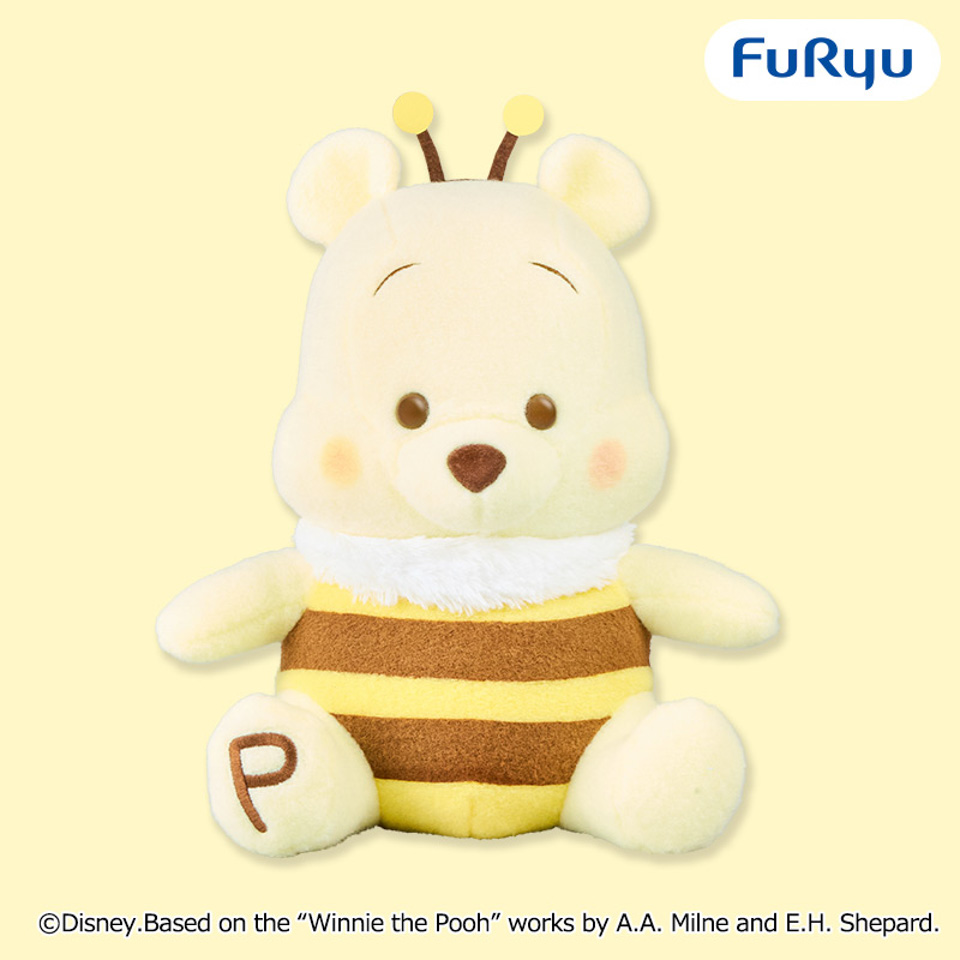 くまのプーさん ミルキーボア みつばち超BIGぬいぐるみの画像1