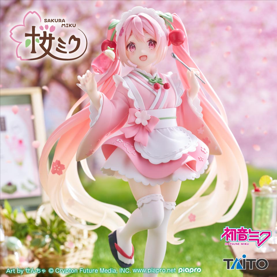 桜ミク　Ｃｏｒｅｆｕｌ　フィギュア　～描き下ろし和風喫茶ｖｅｒ．～の画像1