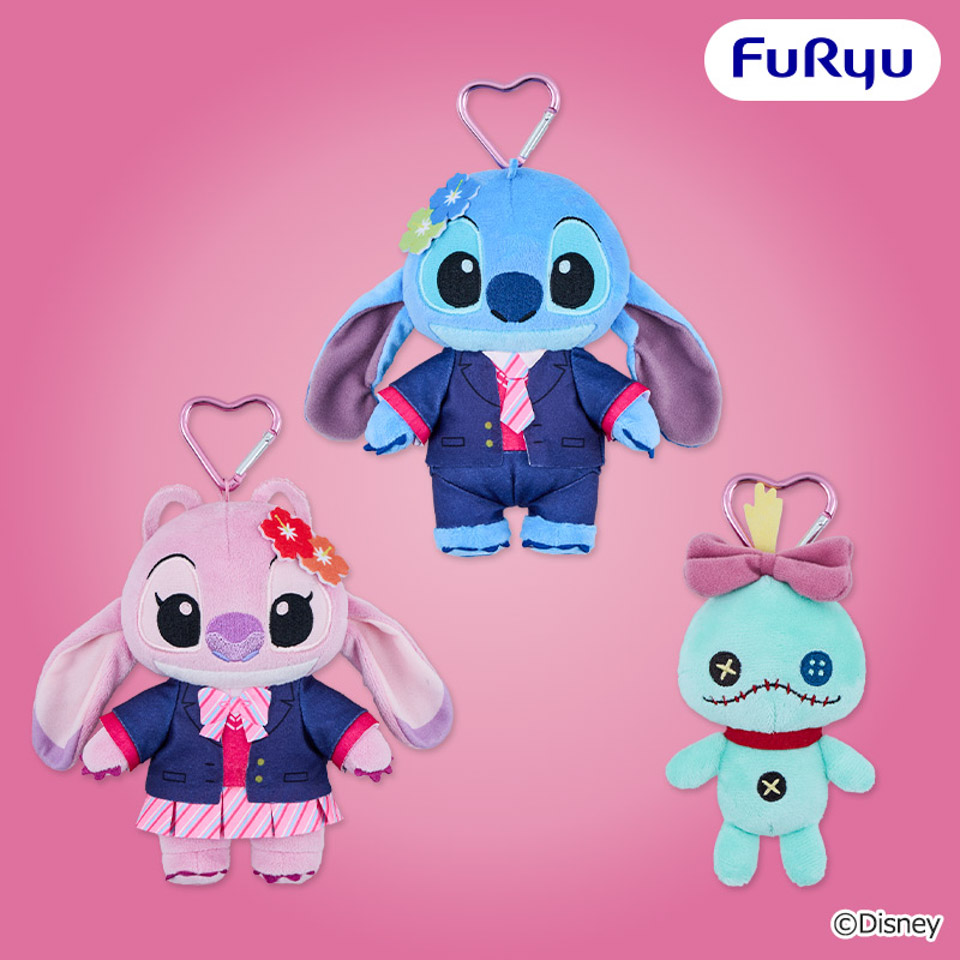 ディズニー　スティッチ ぎゃるKAWAふぉと カラビナ付きぬいぐるみ