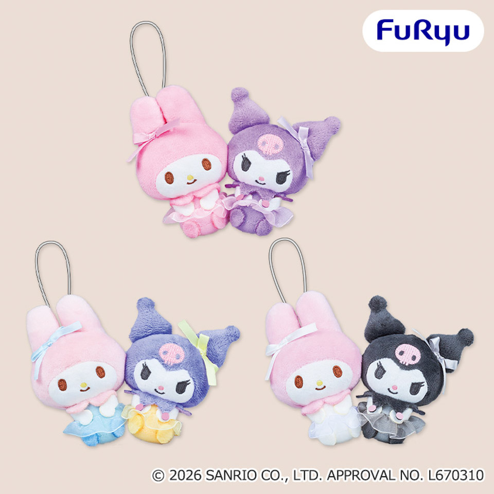 マイメロディ・クロミ ウェディングパーティーペアマスコットの画像1