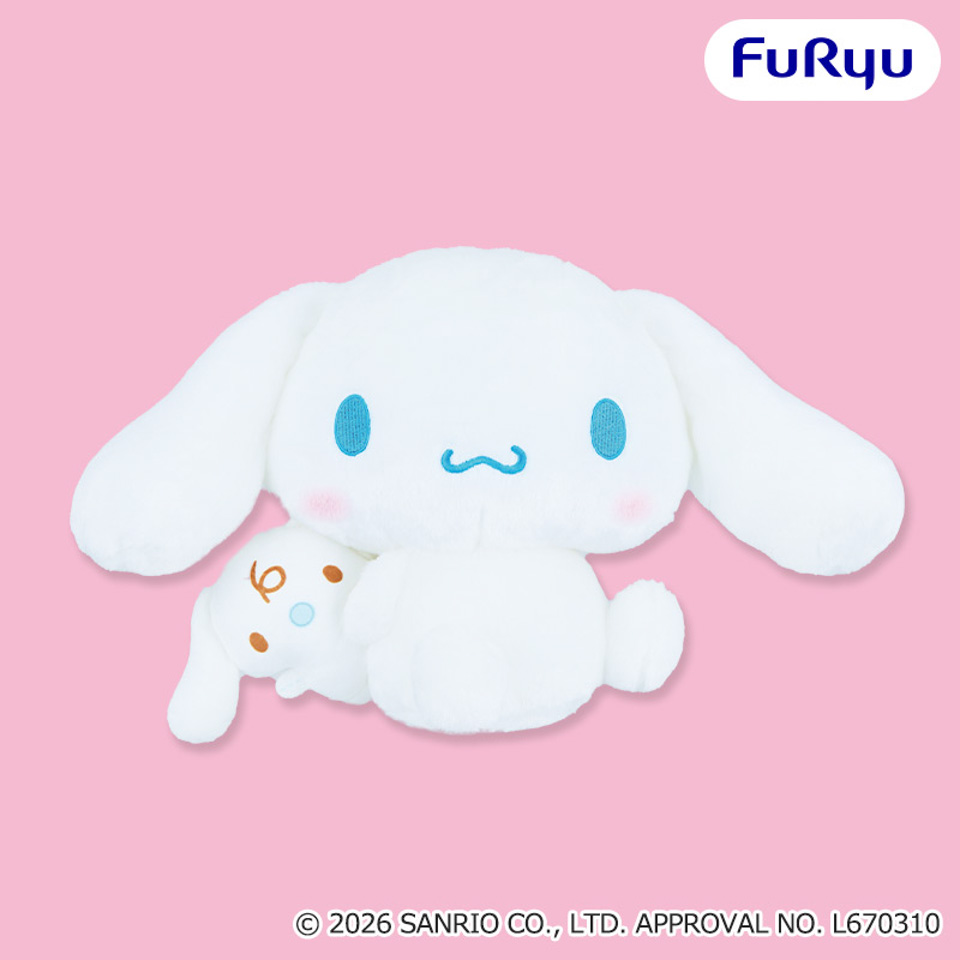 シナモロール ふりむきおんぶペアぬいぐるみの画像1