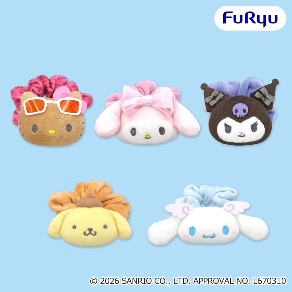 サンリオキャラクターズ　ＳＡＮＲＩＯ　ＦＥＳ　２０２６　カラフルリンクコーデ　ぴょこきゅんシュシュの画像1