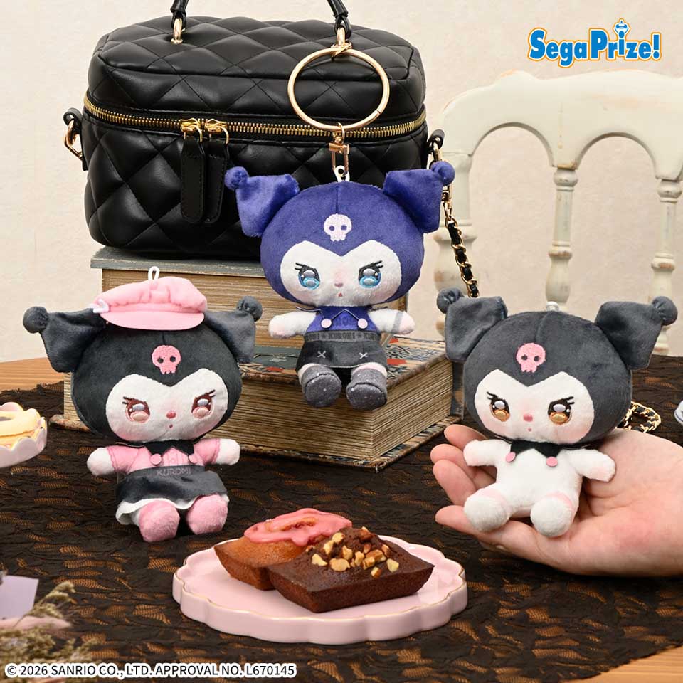 ゆるかわ　サンリオキャラクターズ　あいぬい　ミニぬいぐるみ“クロミ”の画像1