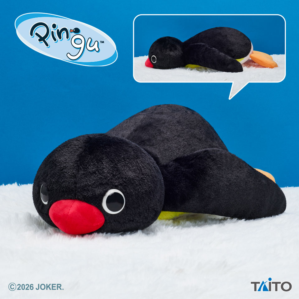 ピングー　特大サイズ　ふわふわのんびりぬいぐるみの画像1