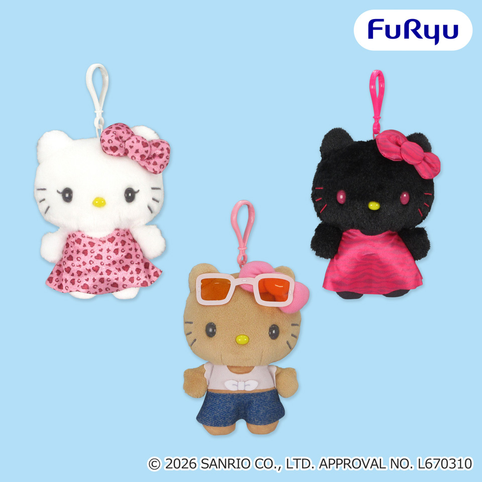 ハローキティ　ＳＡＮＲＩＯ　ＦＥＳ　２０２６　カラフルリンクコーデ　くりっぴぃ　ぬいぐるみの画像1