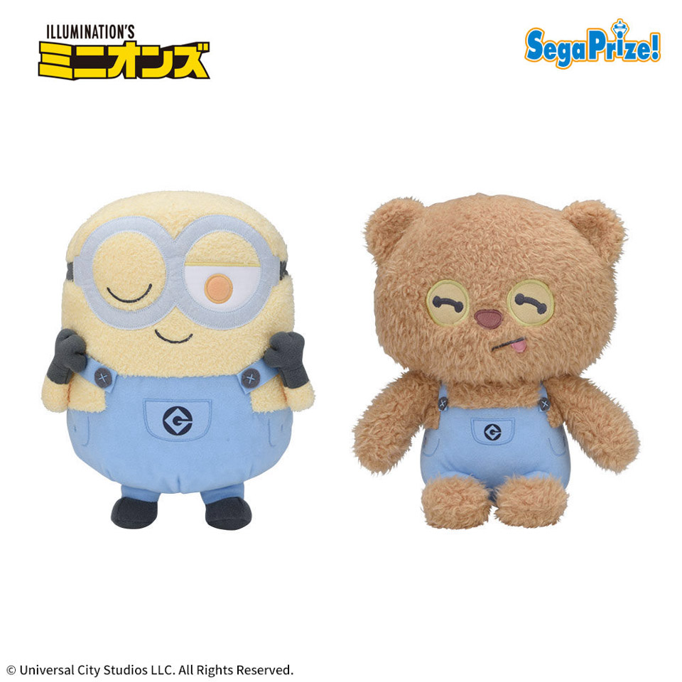 ミニオン　Lぬいぐるみ‐ボブ&ティム‐　オーバーオールの画像1
