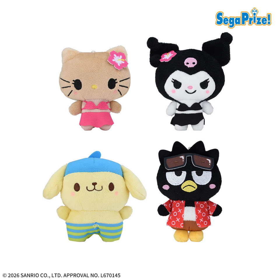 ゆるかわ　サンリオキャラクターズ　マスコット　水着Ver.の画像1