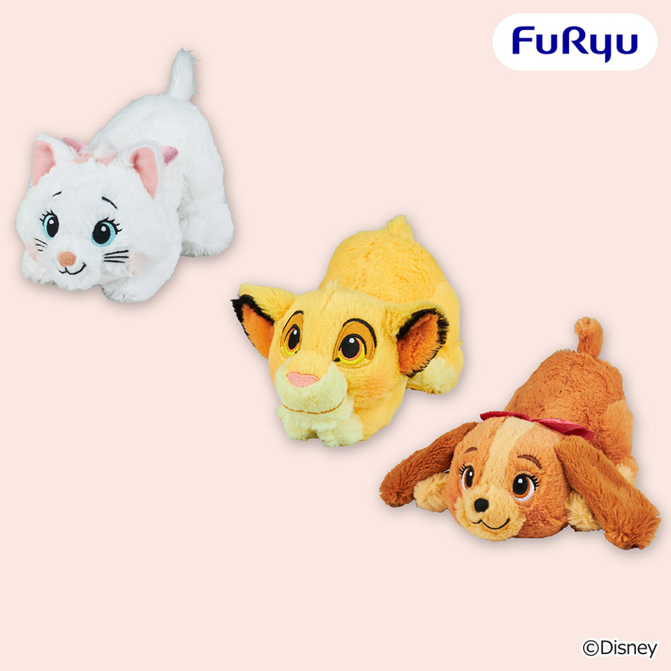 ディズニーキャラクター 寝そべり なでなでしてね ぬいぐるみの画像1