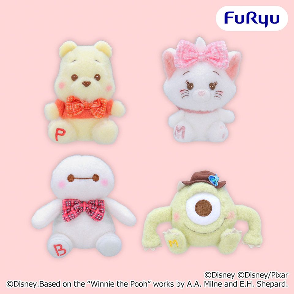ディズニー＆ピクサーキャラクター ミルキーボア タータンチェックリボンマスコットの画像1