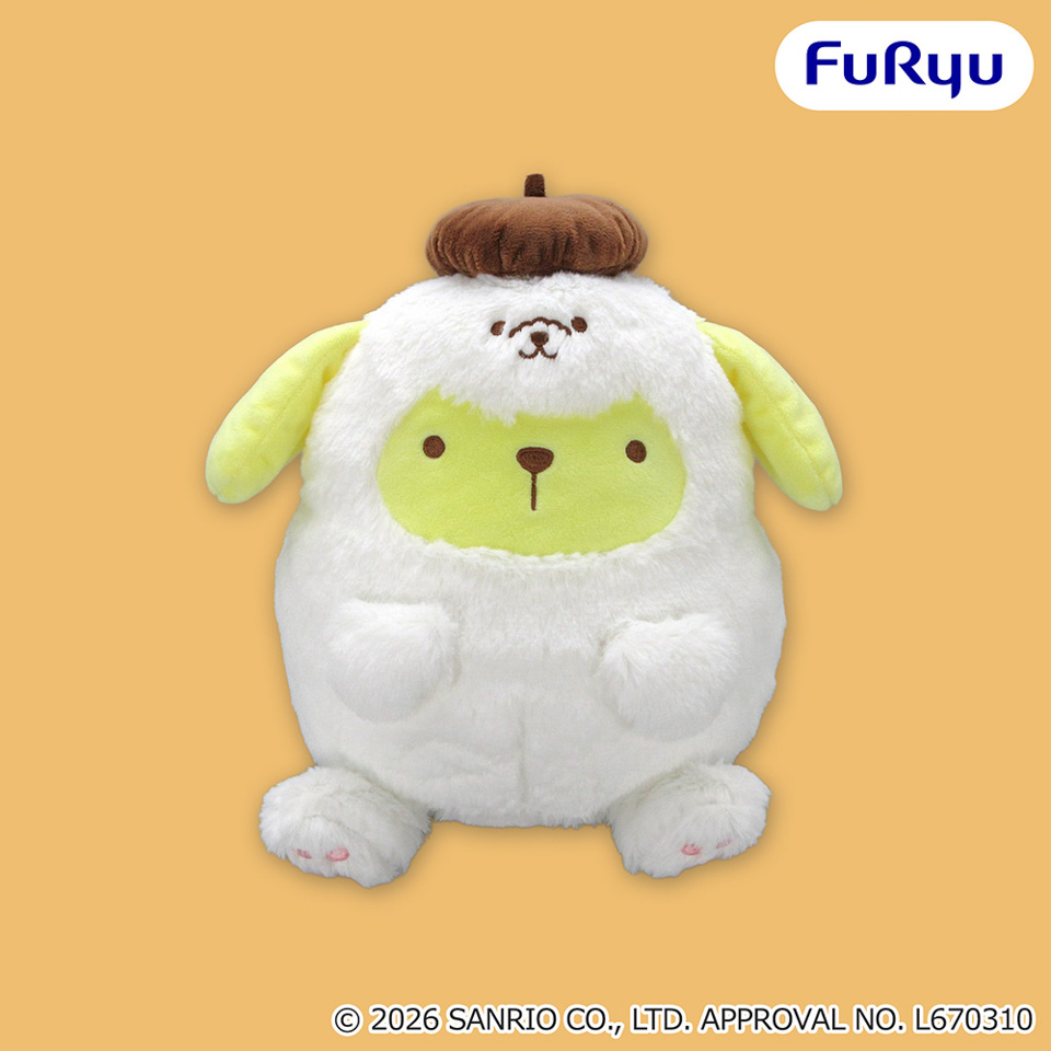 ポムポムプリン わんわんパラダイスBIGぬいぐるみの画像1