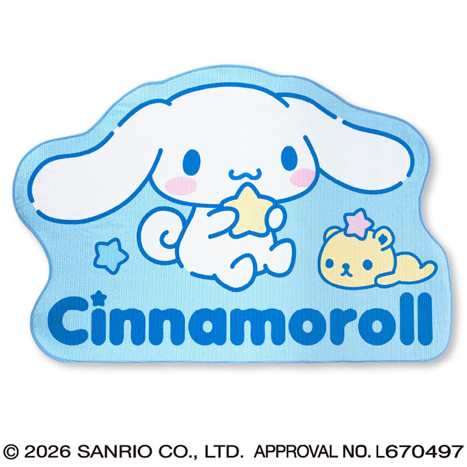 シナモロール スターライト特大ダイカットマットの画像1