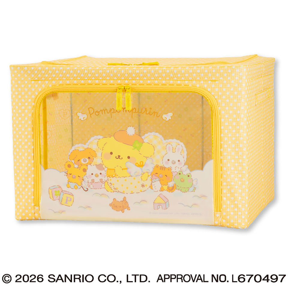 ポムポムプリン ベビーエンジェル窓付き収納ボックスの画像1