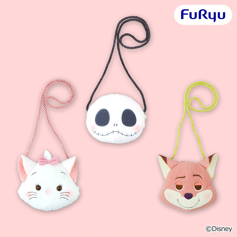 ディズニーキャラクター ミルキーボア ぬいぐるみポシェット～ジャック／ディズニー マリー／ニック～の画像1