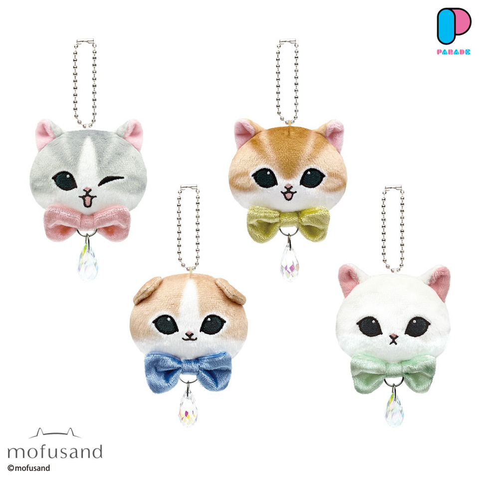 mofusand ビジューつきおかおマスコットの画像1