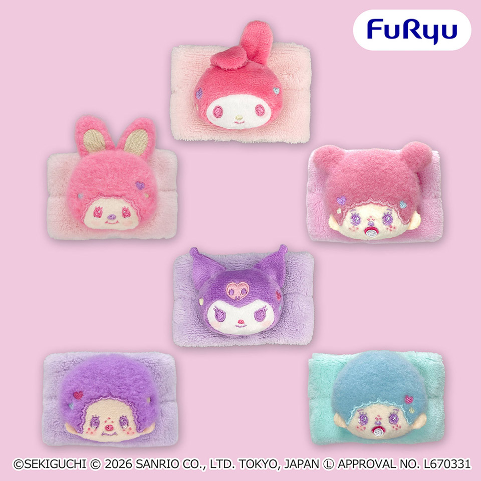 モンチッチ＆ベビチッチ＆チムたん×マイメロディ＆クロミ 吸水リストバンドの画像1
