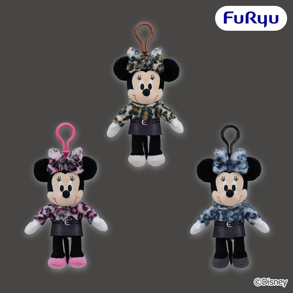 ミニーマウス ギャルっぽレオパード くりっぴぃぬいぐるみの画像1