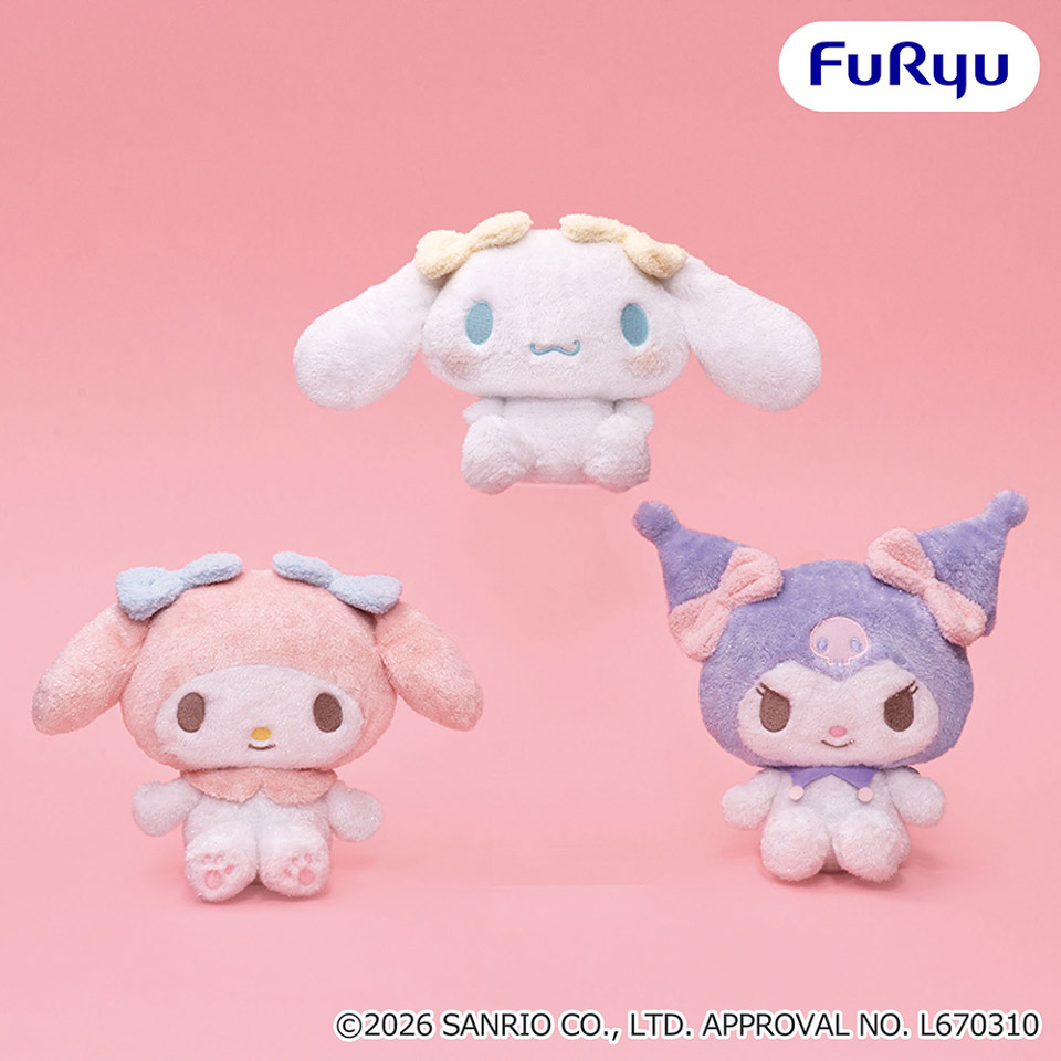 サンリオキャラクターズ おめかしキラキラBIGぬいぐるみ～マイメロディ・クロミ・シナモロール～の画像1