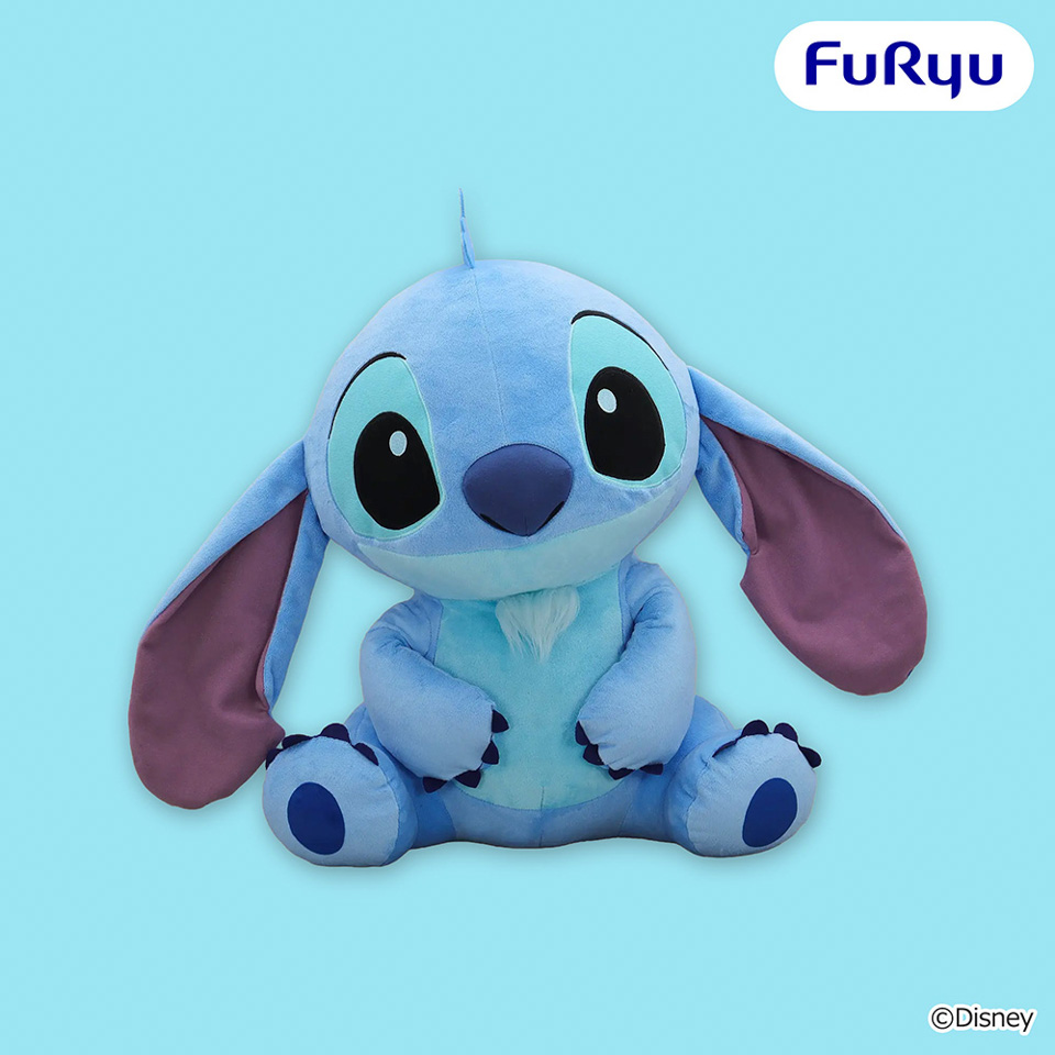 ディズニー スティッチ こてっとぺったん超超BIGぬいぐるみの画像1