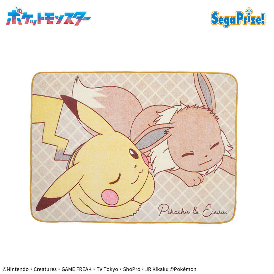 ポケットモンスター プラチナムザッカfuwa＆hugブランケット～ピカチュウ＆イーブイ～Vol.2の画像1