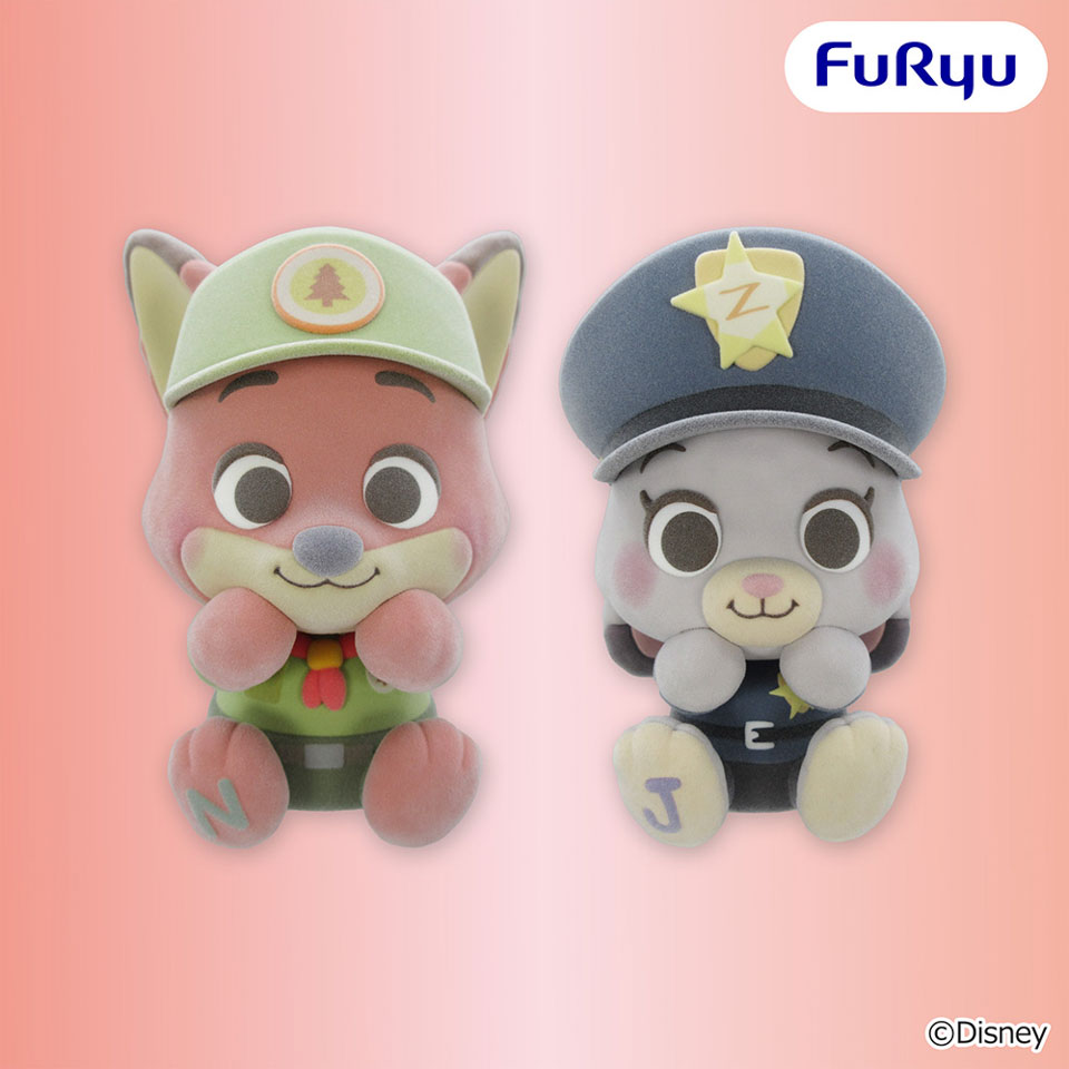 ズートピア ミルキーボア フロッキーフィギュア〜ニック  ジュディ〜の画像1